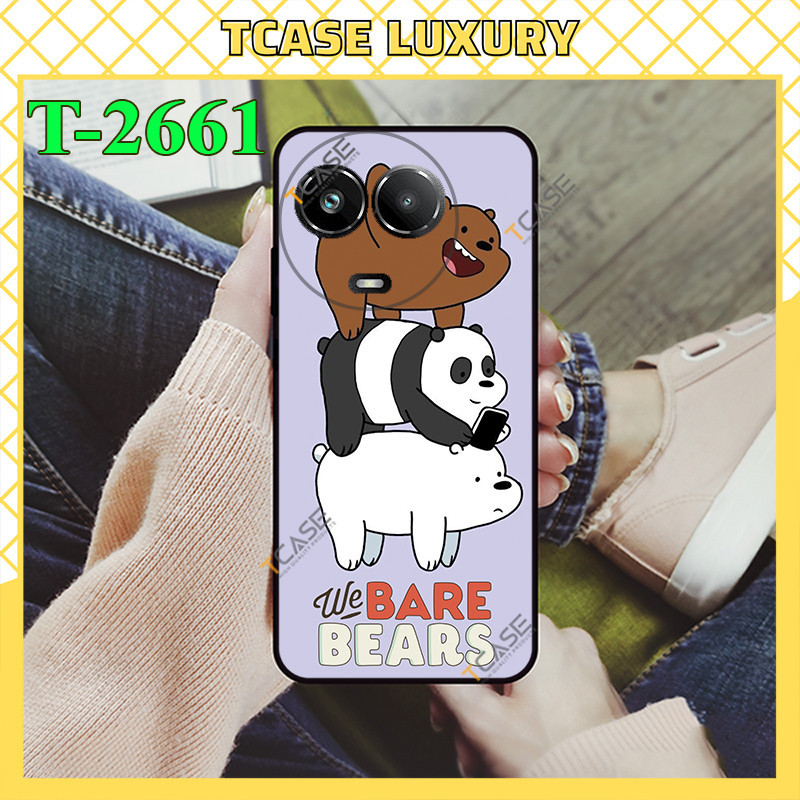Realme 11 5G Case, Realme 11X พิมพ ์ ลายหมีสามตัว - Tcase Luxury