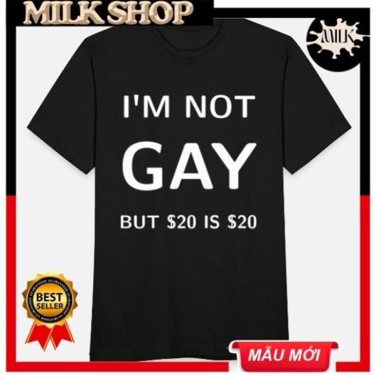 [MILK] [ ] เสื้อยืดตลก meme Oversize IM NOT GAY เสื้อยืดขนาดเต็ม