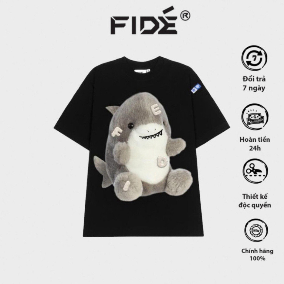 เสื้อยืด Fide BABY SHARK เสื้อยืด unisex สําหรับผู้ชายและผู้หญิง คอกลมขากว้าง ulzzang BABY SHARK01