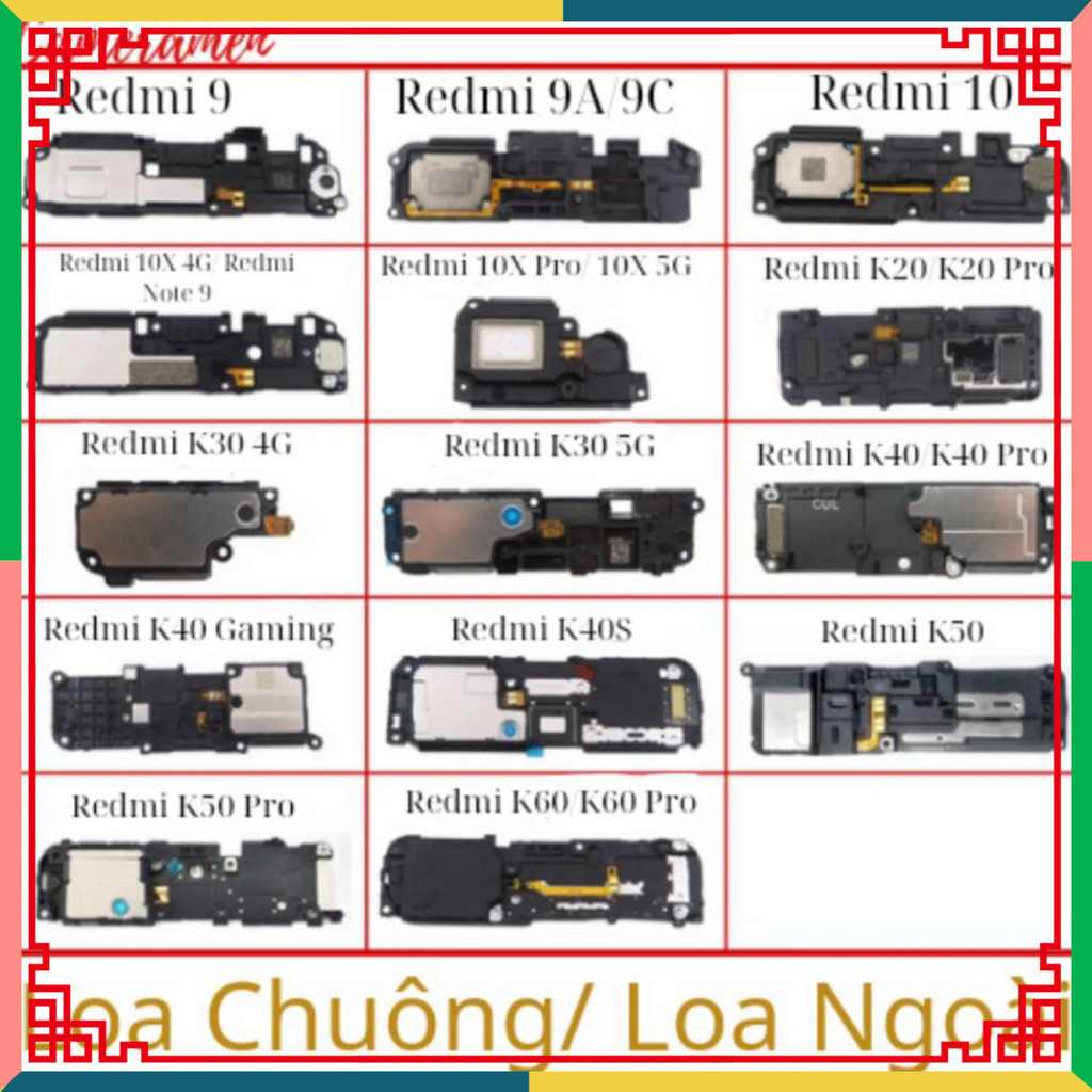 [ ลําโพง Ringer / ลําโพงภายนอก Xiaomi Redmi 9 9A 9C , Redmi 10 Redmi 10X 4G 10X 5G , Remi Note 9 , K