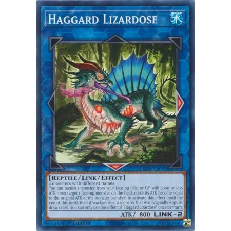 [ การ์ด Yugioh ของแท้ ] Haggard Lizardose - LEDE-EN089 - รุ่นที่ 1 ทั่วไป