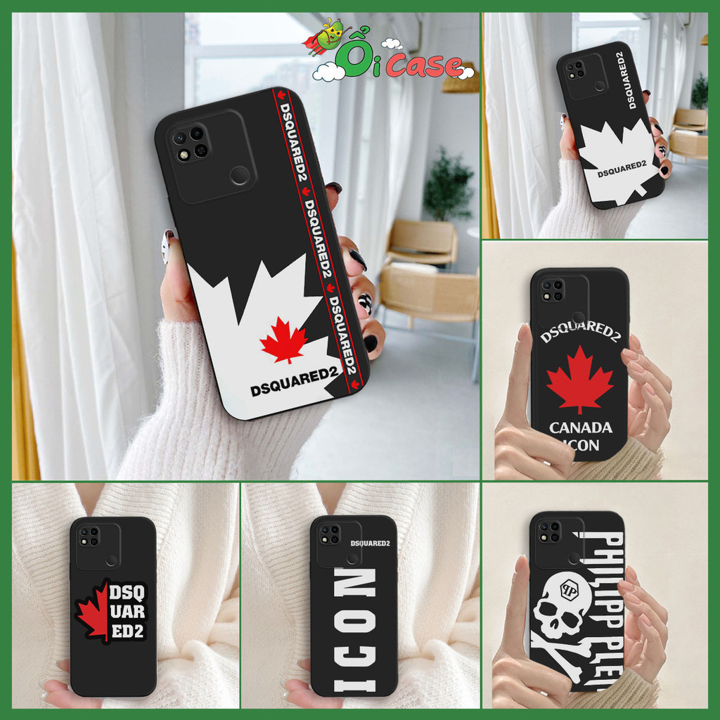 เคส Xiaomi Redmi 8A 9A 10A Redmi9A Redmi10A พิมพ์ลายใบเมเปิ้ล Dsquare2 ไอคอน