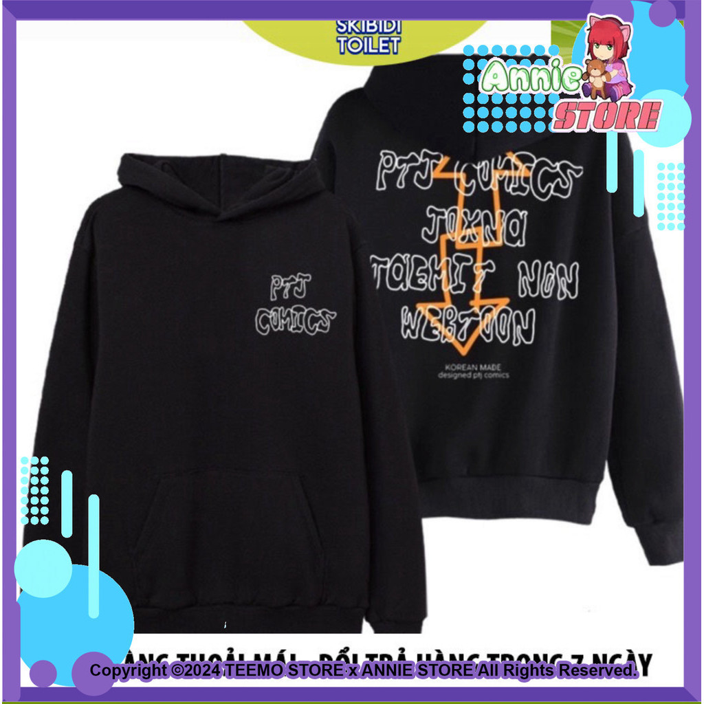 Ptj comics hoodie ptj การ์ตูน lookism มีไซส์ทั้งหมด - ราคาถูก lookism webtoon park เสื้อ hyung สุข A