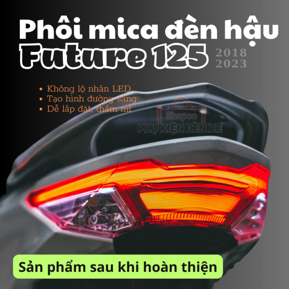 บิลเล็ต LED ด้านหลัง Audi สําหรับ Future125 LED, เครื่องกระจายแสง Mica 8 มม. (ป้องกันการงอ)