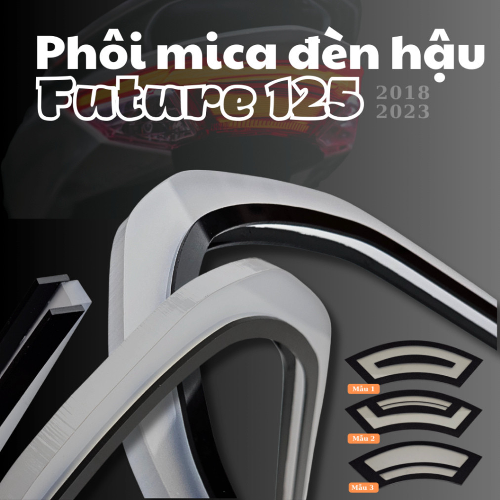 บิลเล็ต LED ด้านหลัง Audi สําหรับ Future125 LED, เครื่องกระจายแสง Mica 8 มม. (ป้องกันการงอ)