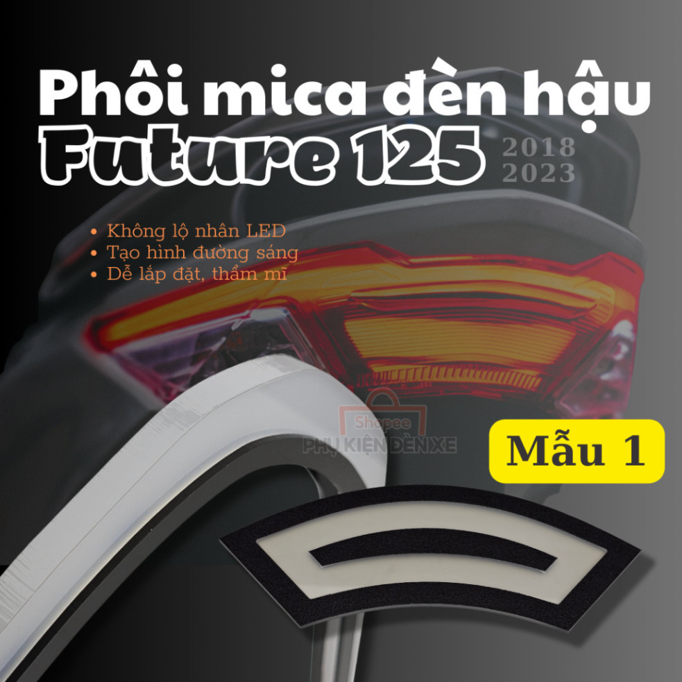 บิลเล็ต LED ด้านหลัง Audi สําหรับ Future125 LED, เครื่องกระจายแสง Mica 8 มม. (ป้องกันการงอ)