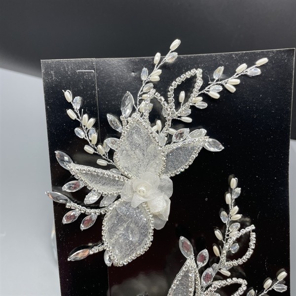 ปิ่นปักผมเจ้าสาวดอกไม้อิมัลชั่นขอบหินรุ่นใหม่มิถุนายน 2024 (od 1 ชิ้น)