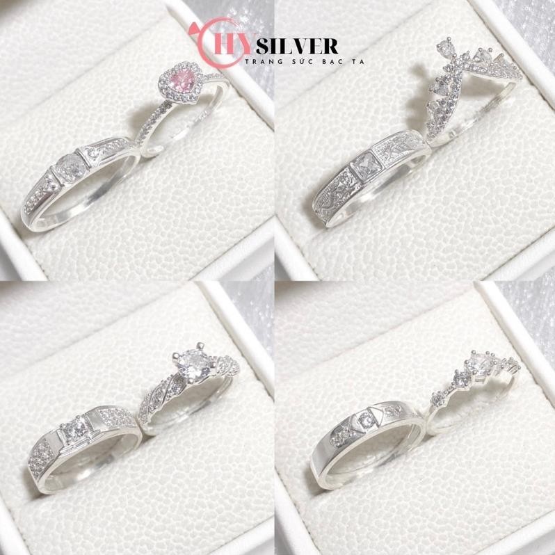 แหวนคู่รัก CHY SILVER พร้อมหิน SILVER ND03 แท้