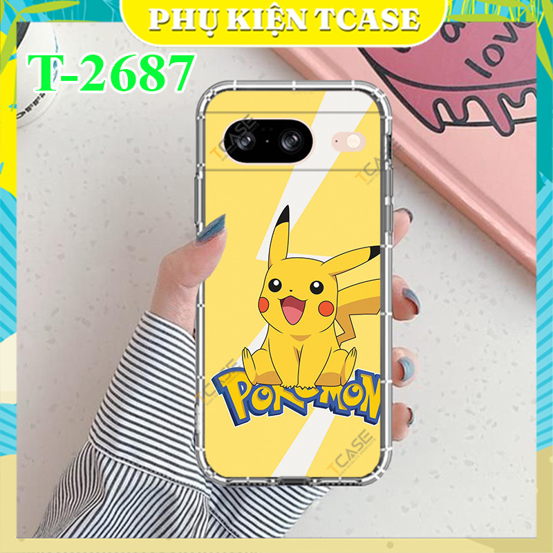 เคส Google Pixel 8, Pixel 8A, Pixel 8 Pro พร้อมพิมพ์ลาย Pikachuu - อุปกรณ์เสริม Tcase