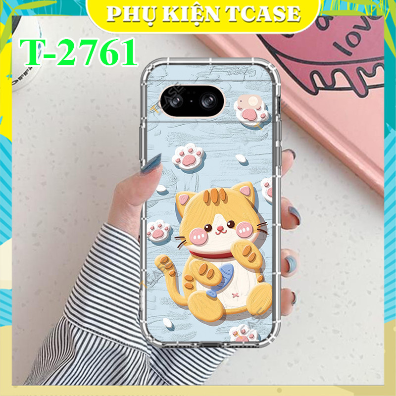 Google Pixel 8, Pixel 8A, เคส Pixel 8 Pro พร้อมลายแมวจอมซน - อุปกรณ์เสริม Tcase