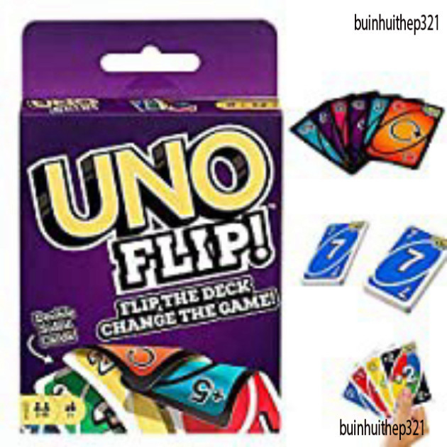 UNO FLIP Deck (การ์ด uno ที่อธิบายไว้) ของเล่น