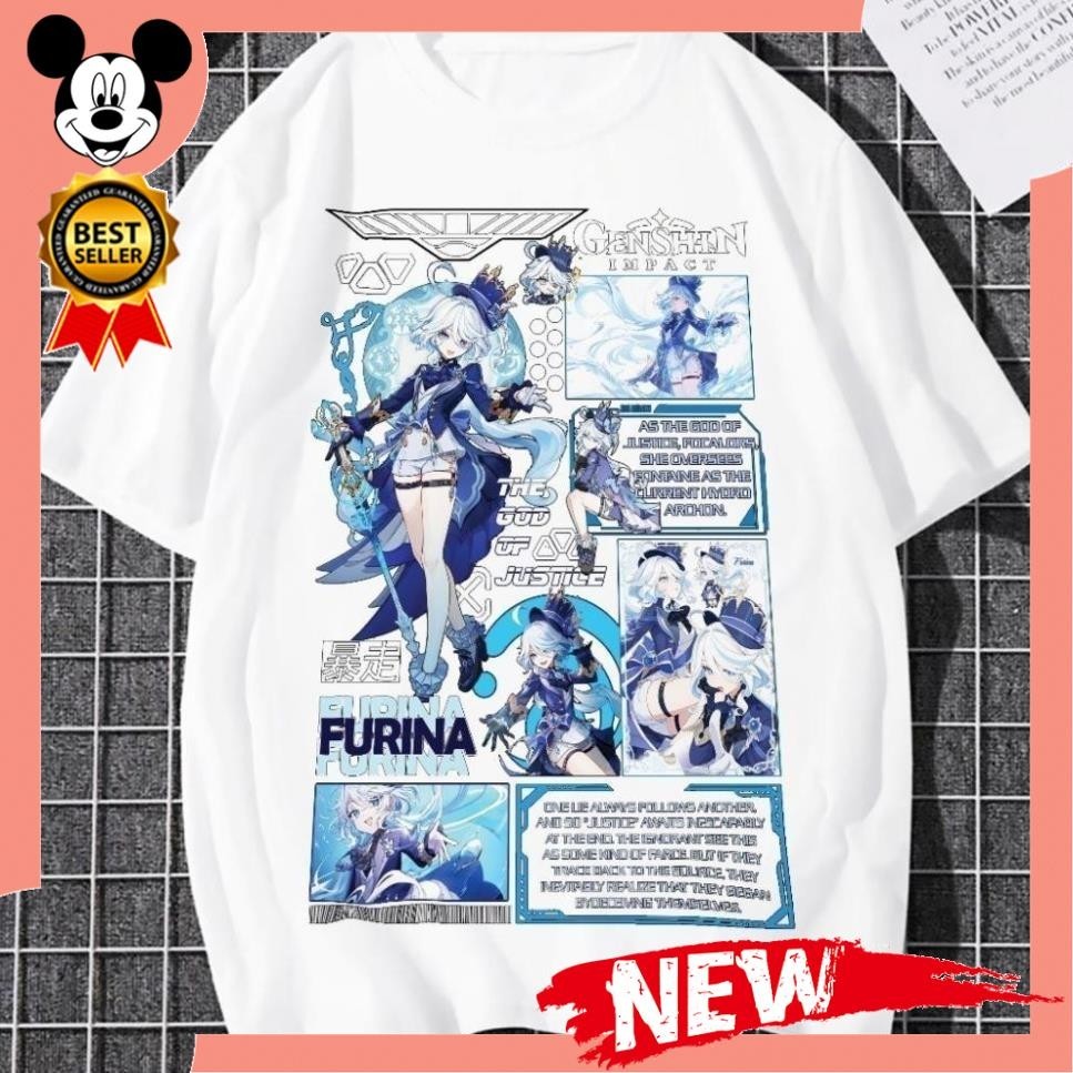 Genshin Impact: เสื้อยืด Unisex Furina Form