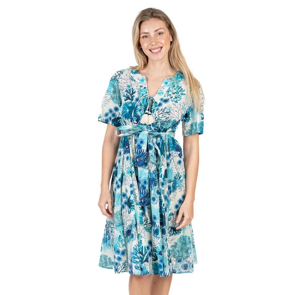 Isla Bonita Cotton Floral Dress