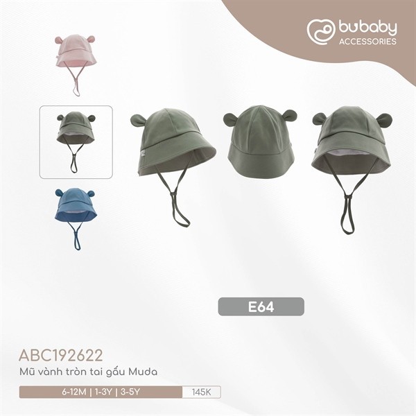 BC1926 - 12M/5Y หมวกหูหมี Muda Bubaby