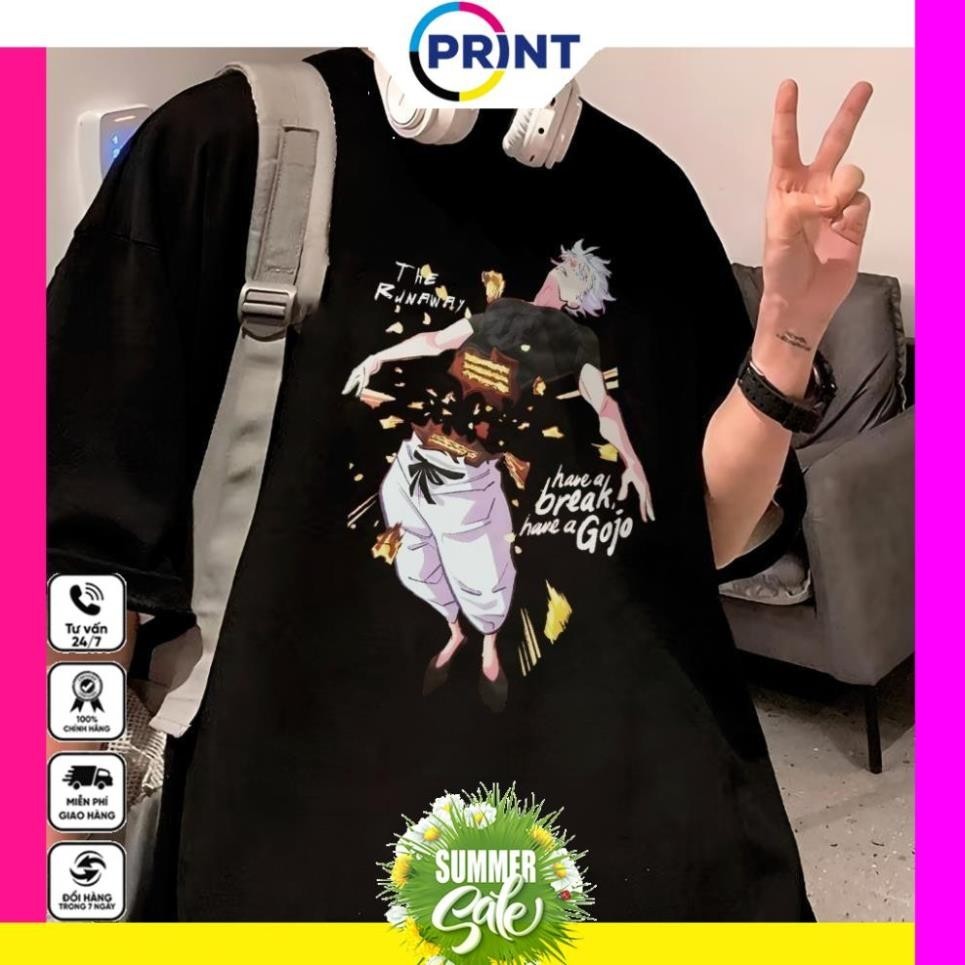 Jujutsu Kaisen: Gojo Side - Kit Cat เสื้อยืดสําหรับผู้ชาย / ผู้หญิง