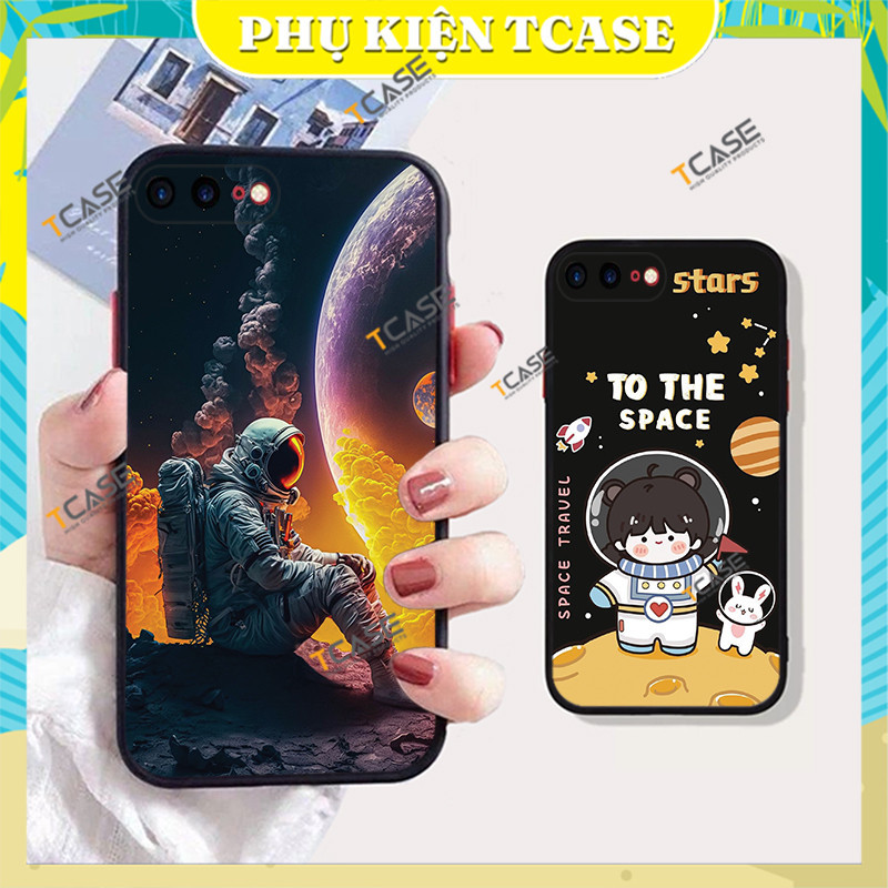 เคสสําหรับ Iphone 7Plus, Ip 8Plus, Iphone6 Plus, 6s Plus, Ip 7, Ip 8, IP SE พร้อมพิมพ์นักบินอวกาศ - 