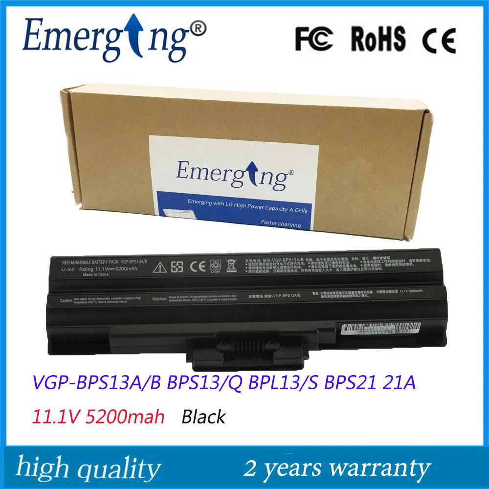 11.1V แบตเตอรี่แล็ปท็อปใหม่สำหรับ SONY VGP-BPS13 /S BPS13A /B VGP-BPS13A /Q VGP-BPL13 TX57CN