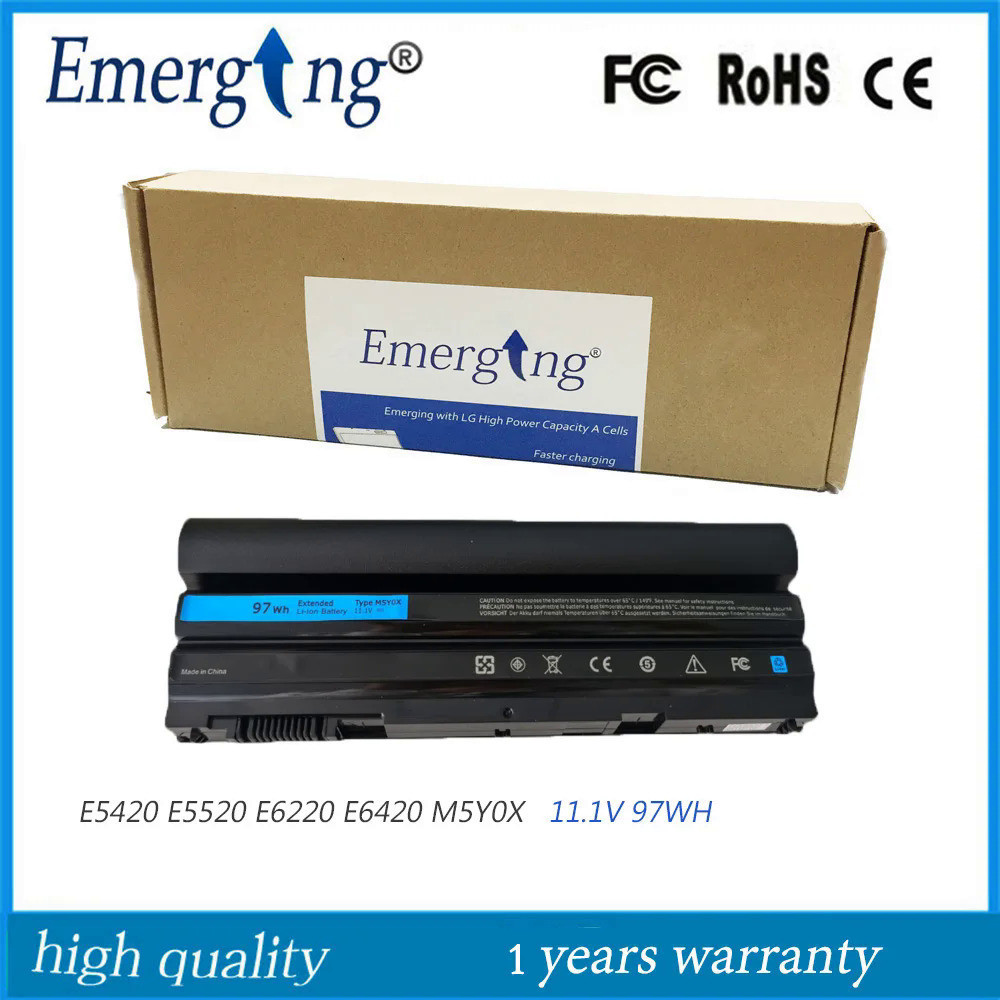 11.1V 97WH แบตเตอรี่แล็ปท็อป M5Y0X T54FJ N3X1D P9TJ0สำหรับ Dell Latitude E6530 E6520 E5520 E5420 E64