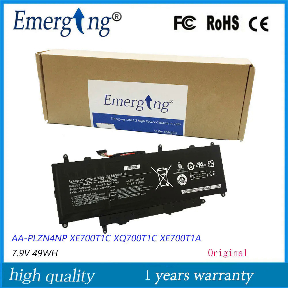 7.5V 49Wh 6540MAh แบตเตอรี่แล็ปท็อปใหม่สำหรับ Samsung ATIV PRO AA-PLZN4NP XE700T1C XQ700T1C XQ700T1C