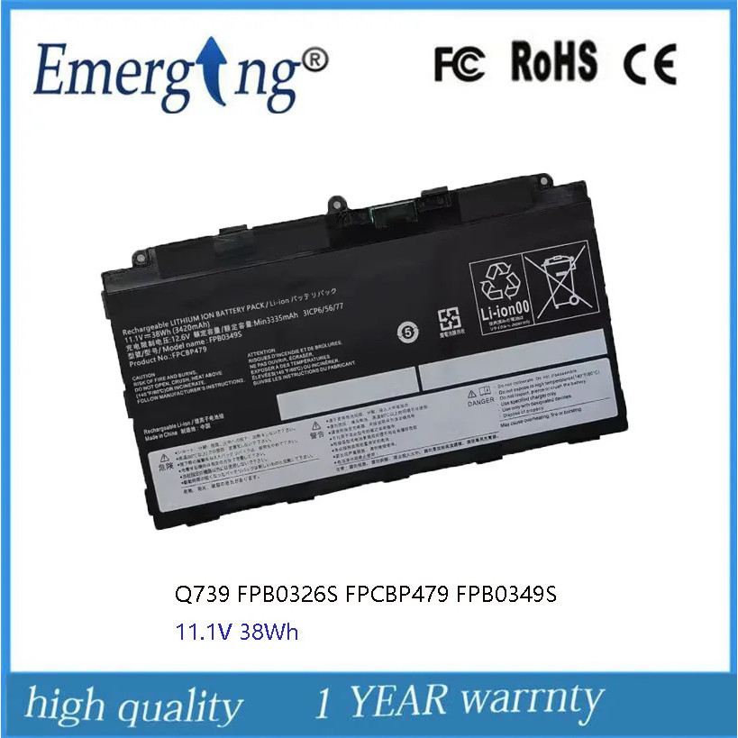 11.1V FPB0326S FPB0349S FPCBP479แบตเตอรี่แล็ปท็อปสำหรับ FUJITSU Stylistic Q616 38Wh