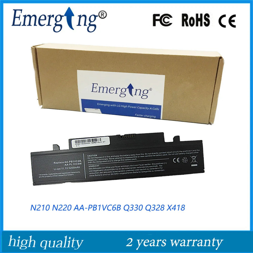 แบตเตอรี่แล็ปท็อปใหม่สำหรับ Samsung N220 AA-PB1VC6B Q330 Q328 N210 PB1VC6B