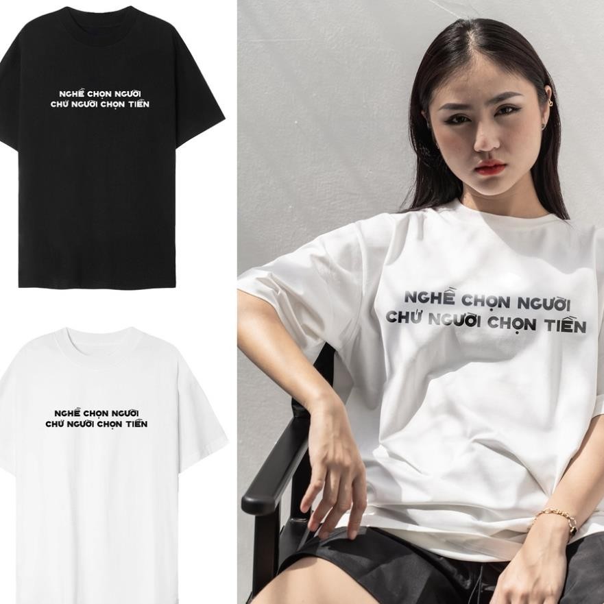 เสื้อยืด CAREER CHOOSE PEOPLE PEOPLE CHOOSE MONEY เสื้อยืด Unisex ผู้ชายผู้หญิงผ้าฝ้าย TA