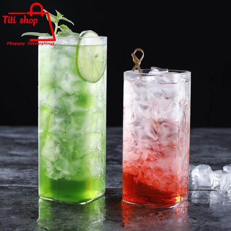 แก้วค็อกเทลทรงสี่เหลี่ยม 13.7x6ซม. - 10412- TitiShop