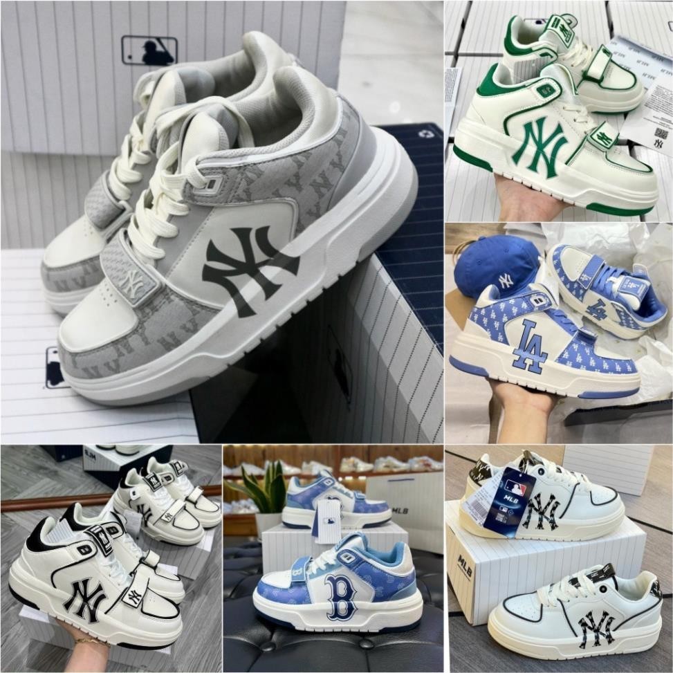 Mlb Chunky Liner Shoes เทรนด์ร้อนสีเต็ม, รองเท้า MLB Chunky คุณภาพสูงสําหรับผู้ชายและผู้หญิงอุปกรณ์เ