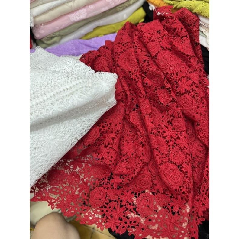 ผ้าลูกไม้กุหลาบแบบ1สี่สี ราคา ถูกที่สุด ดีลบีเคเค แกลเลอรีภาพที่ 3