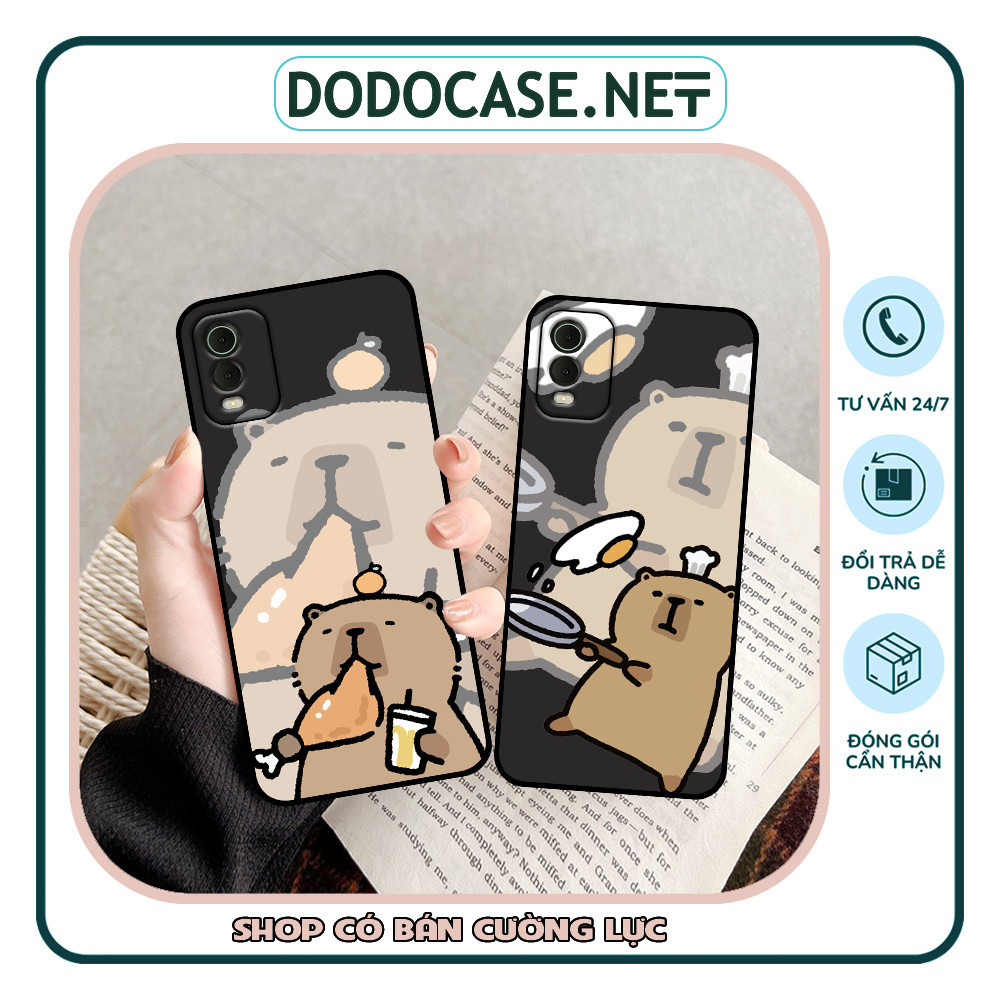 เคส Nokia C31 / C32 พิมพ์ลาย capy bara น่ารัก