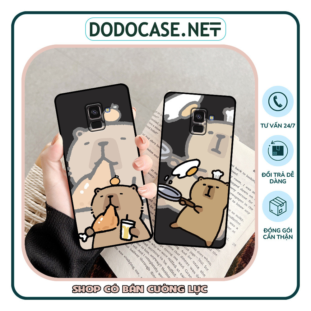 เคส Samsung A5 2018 / A8 2018 / A8 Plus / A8+ พิมพ์ลาย capy bara น่ารัก