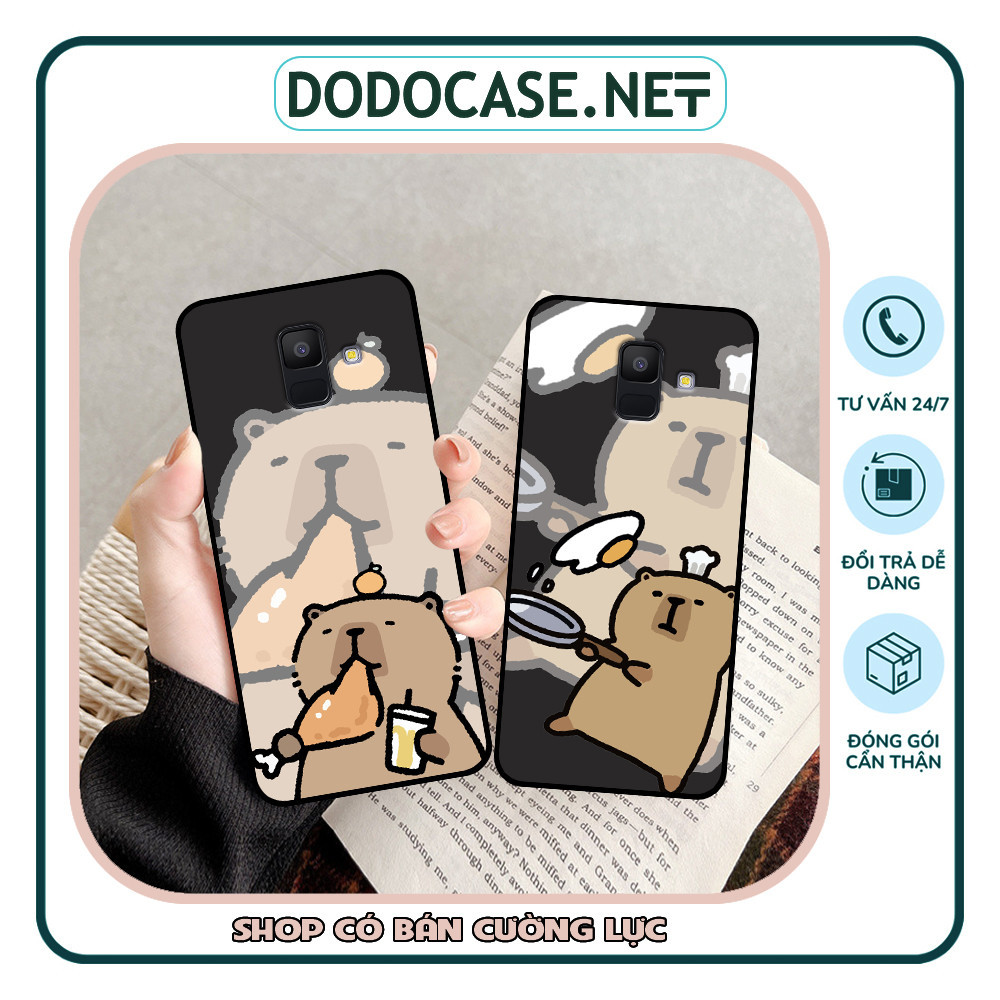 เคส Samsung A6 2018 / A6 Plus พิมพ์ลาย capy bara น่ารัก