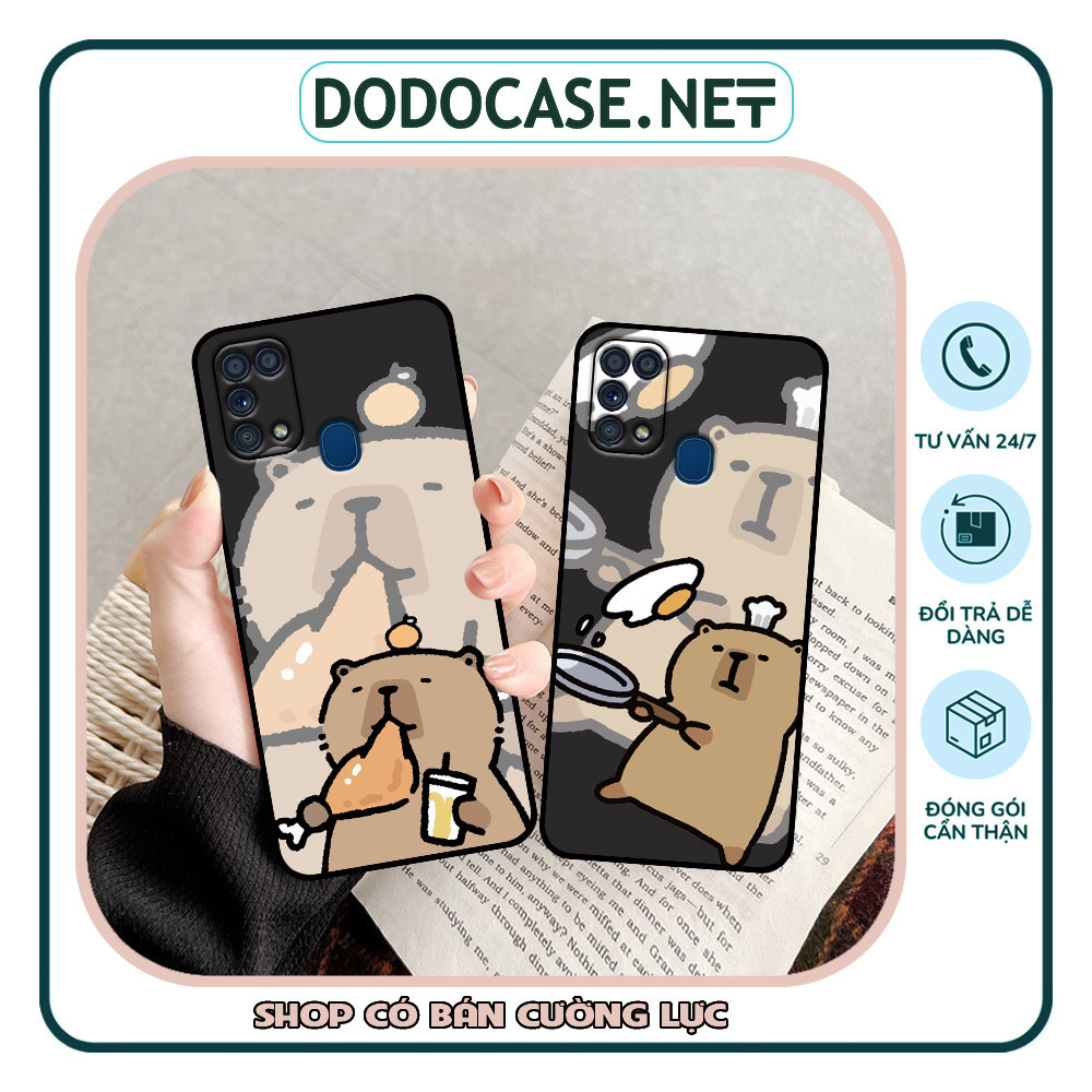 เคส Samsung M31 พิมพ์ลาย capy bara น่ารัก