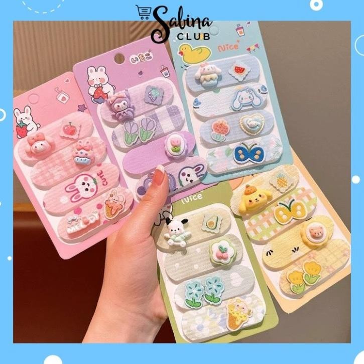 ชุดสติกเกอร์ติดผมสําหรับเด็กผู้หญิงลายน่ารักหลายสี DM1 ngocphanminhkhoi