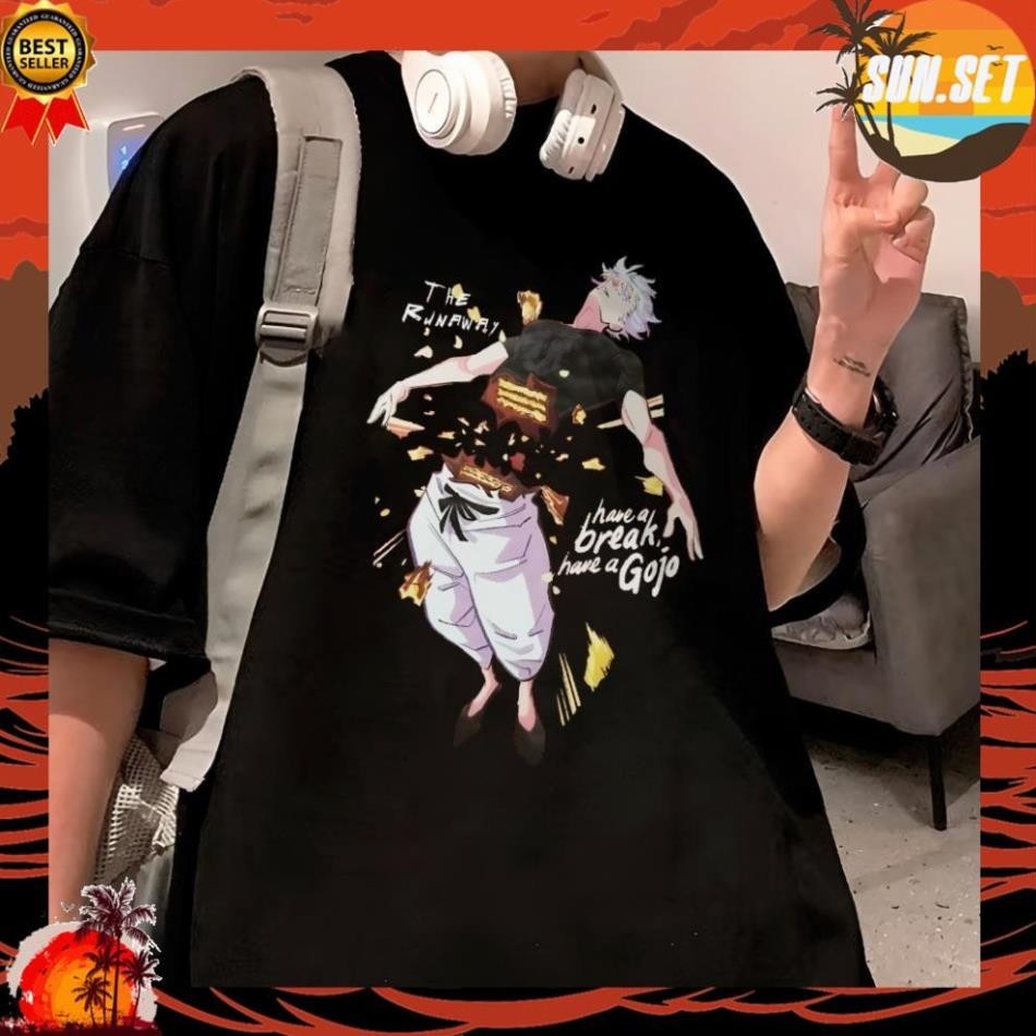 Jujutsu Kaisen: Gojo Side - Kit Cat เสื้อยืดสําหรับผู้ชาย / ผู้หญิง