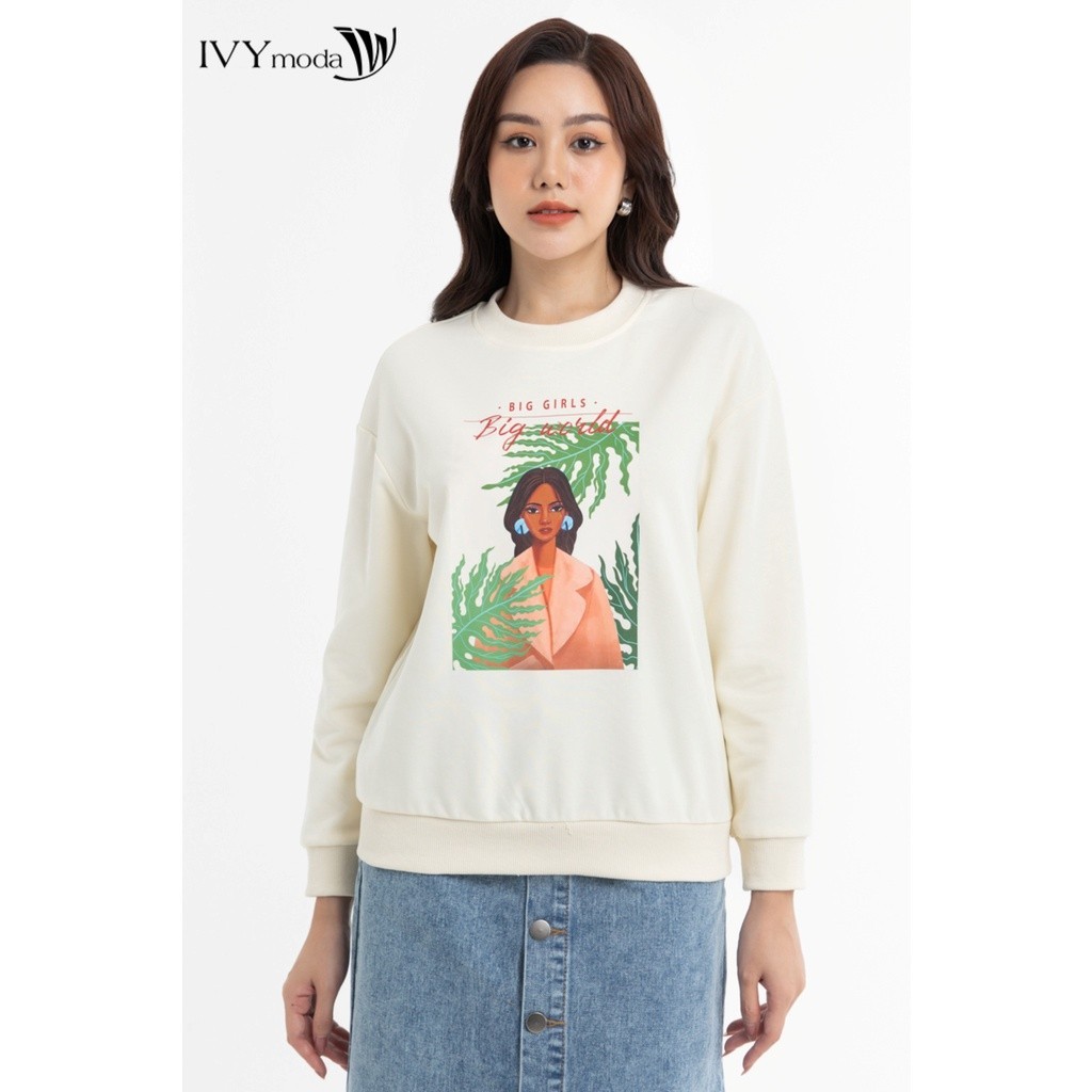 เสื้อยืดพิมพ์ลายผู้หญิง IVY moda MS 58M7938