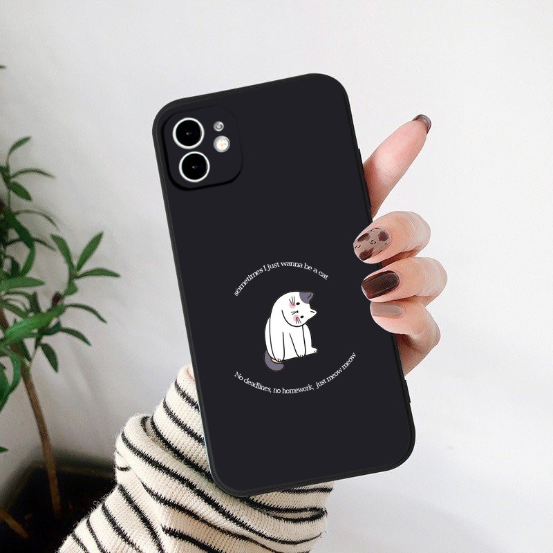 เคส iPhone แมวน่ารัก 11 สําหรับ iPhone 11 14 13promax 14promax 13 15prm 12 11promax 7 plus 15promax 