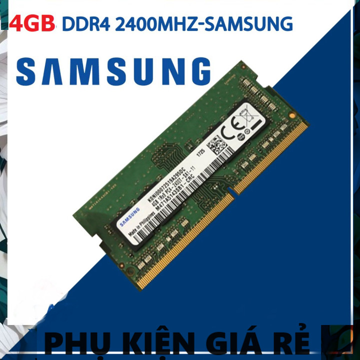 แล็ปท็อปคอมพิวเตอร์ Ram 4GB DDR4 Samsung Bus 2400Mhz PC4 2400 1.2V สําหรับแล็ปท็อปโน้ตบุ๊ค