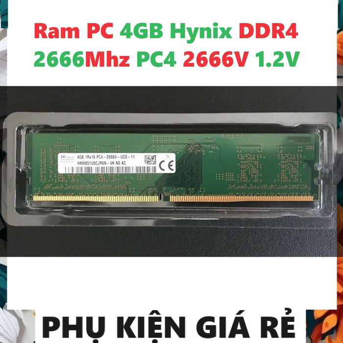 คอมพิวเตอร์แล็ปท็อป Ram 4GB DDR4 Hynix Bus 2666Mhz PC4 2666V 1.2V สําหรับ PC Desktop