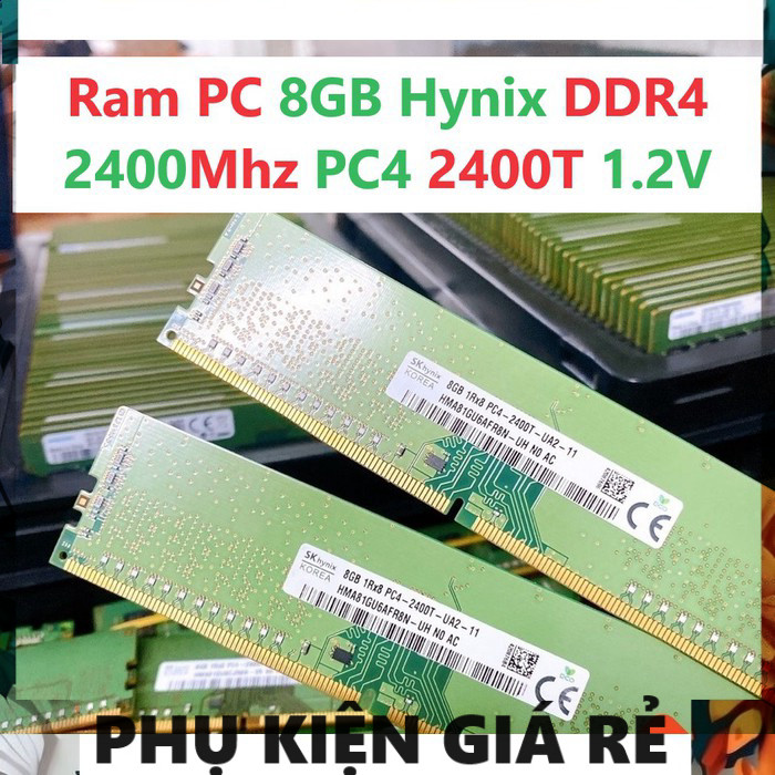 LAPTOP COMPONENTS PC Ram 8GB Hynix DDR4 2400Mhz PC4 2400T 1.2V สําหรับคอมพิวเตอร์เดสก์ท็อป - มกราคม 