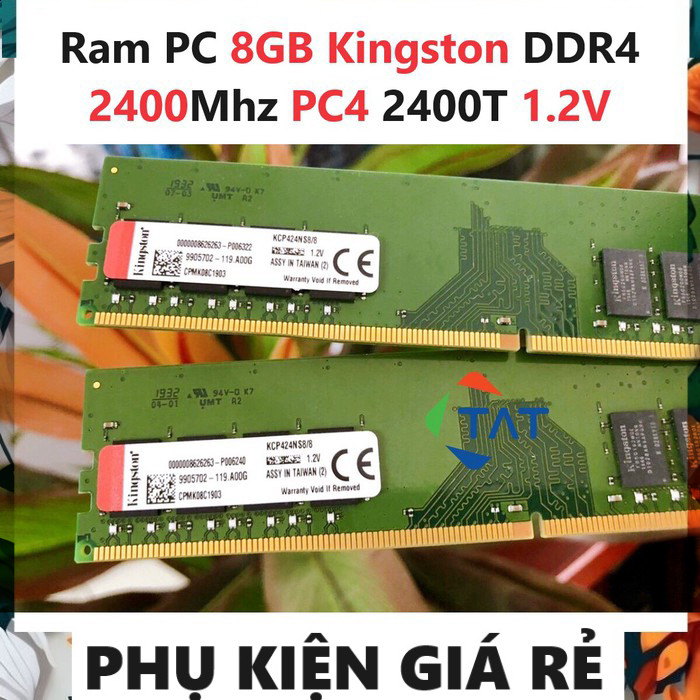 แล็ปท็อปคอมพิวเตอร์ PC Ram 8GB Kington DDR4 2400Mhz PC4 2400T 1.2V สําหรับคอมพิวเตอร์เดสก์ท็อป - มกร
