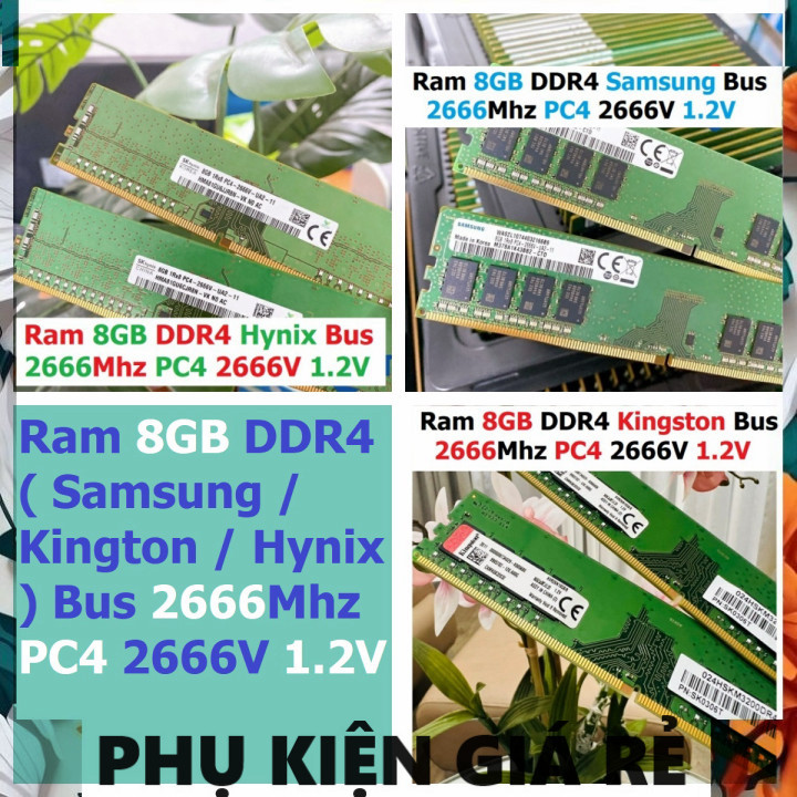 คอมพิวเตอร์แล็ปท็อป Ram DDR4 (Samsung / Kington / Hynix) 8GB Bus 2666Mhz PC4 2666V 1.2V สําหรับ PC D