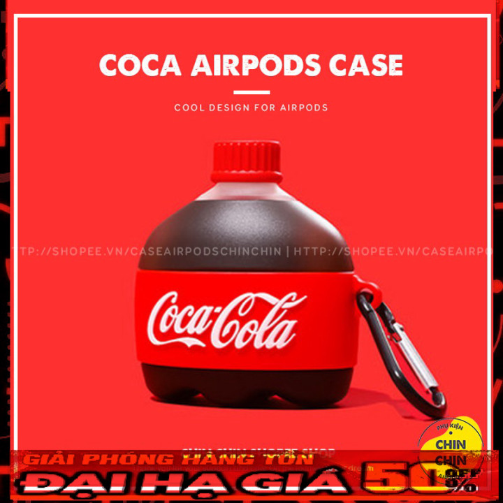 CHEAP ACCESSORIES [ ᴄᴀᴇ ᴀɪʀᴏᴅ ] Airpod Case Airpods Cover (ขวดน้ําอัดลมโคคาโคล่า) สําหรับ AirPods 1 