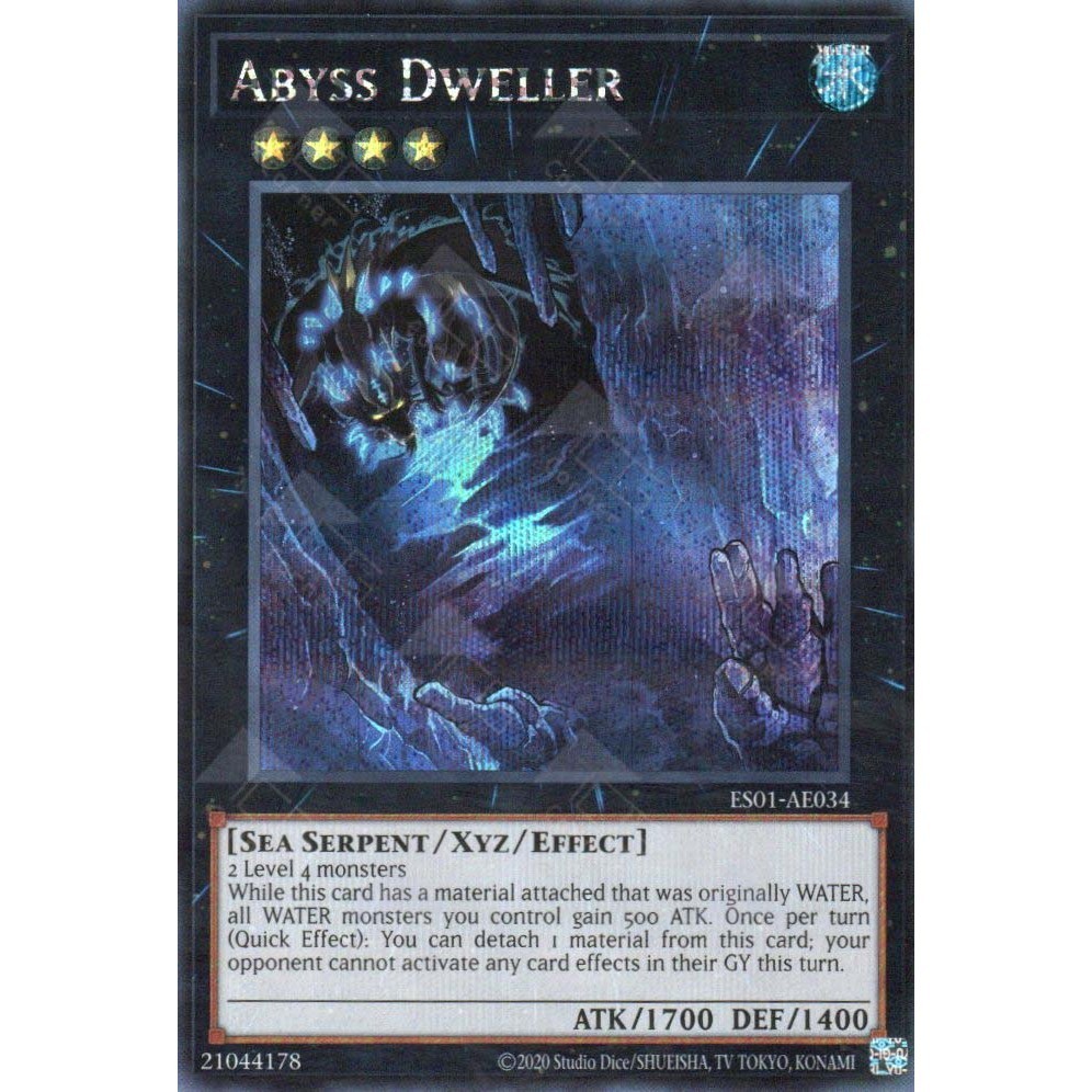 [ การ์ด Yugioh ของแท้ ] ES01-AE034 Abyss Dweller