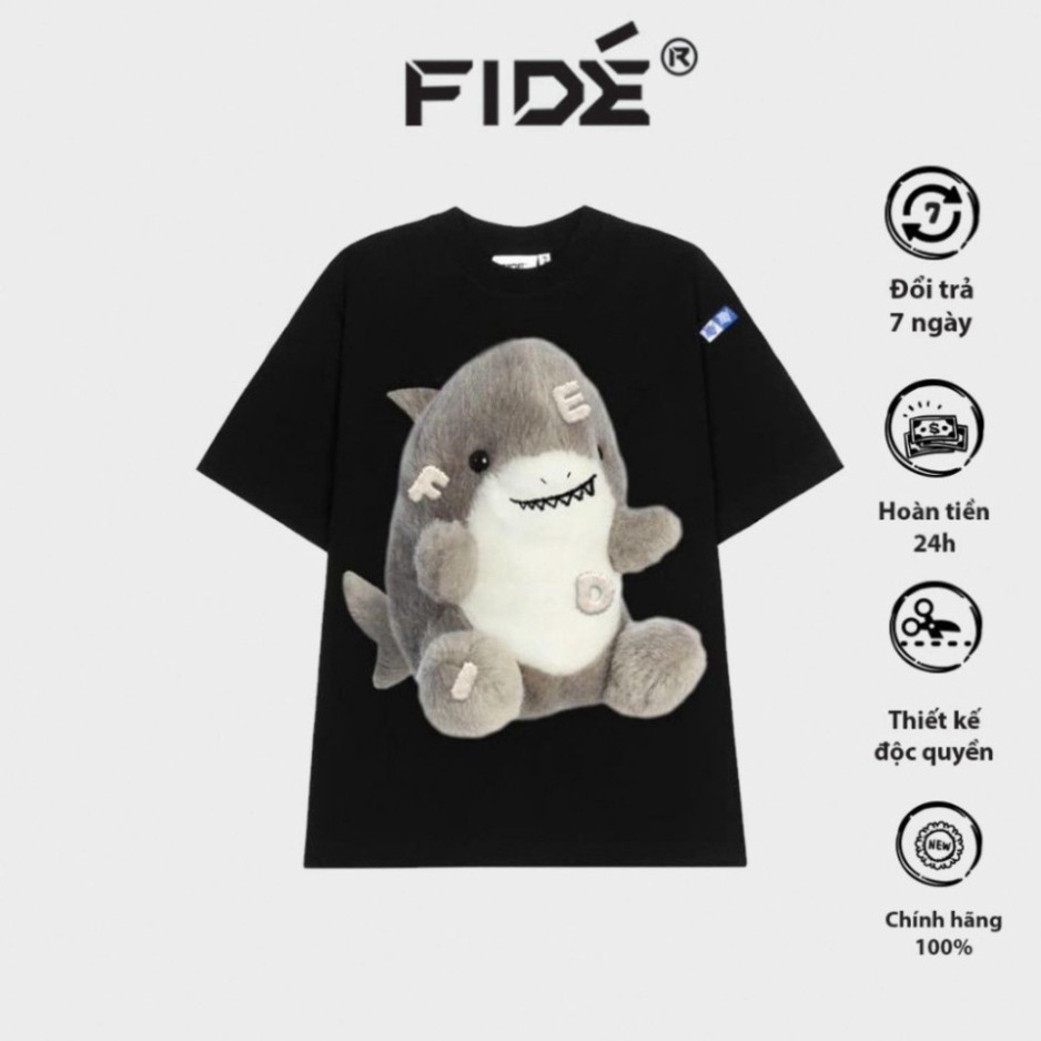 เสื้อยืด Fide BABY SHARK เสื้อยืด unisex สําหรับผู้ชายและผู้หญิง คอกลมขากว้าง ulzzang BABY SHARK01