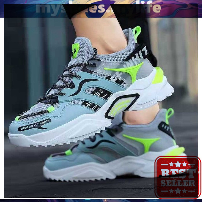 MY SHOES MY LIFE .  - H220 - Mens Textile SHOES รหัส FD23 Young and Beautiful Fashion Letter Mix