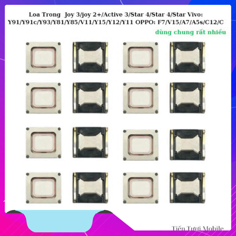 ลําโพงภายใน Joy 3/joy 2+/Active 3/Star 4/Star 4/Y91/Y91c/Y85/V11/Y15/Y12/Y11, F7/V15/A7/A5s/C ใหม่เอ