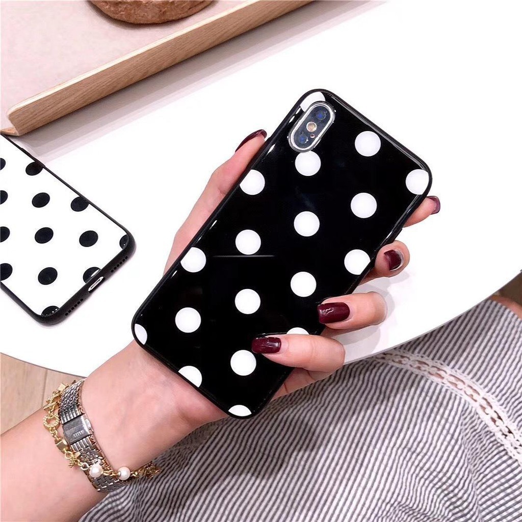 เคส iphone กระจกลายจุด 6 6plus 6s 6s plus 6 7 7plus 8 8plus x xs xs max 11 11 pro 11 promax - k149