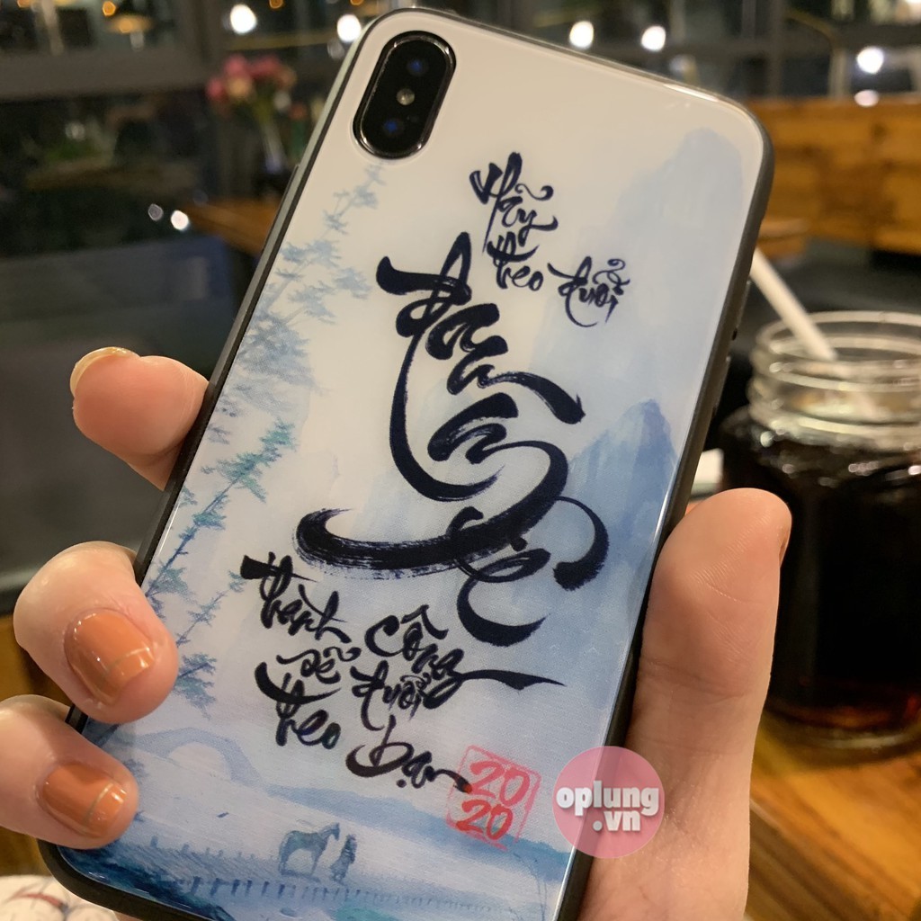 เคสหลังกระจกประดิษฐ์ตัวอักษร ACCORDING TO THE PASSION iphone 7plus 8plus xsmax 11 pro max 12 prm 13 