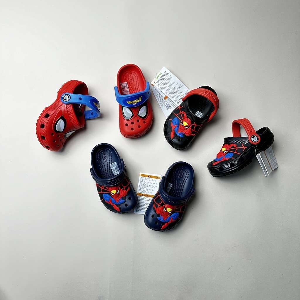 รองเท้าแตะเด็ก Cross พร้อม motifs spider-man made สําหรับเด็กผู้ชาย ฟรีกับ 8 stikers